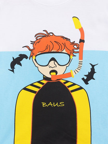 Baus Black Astronaut printed T-shirt - BAUS Brands