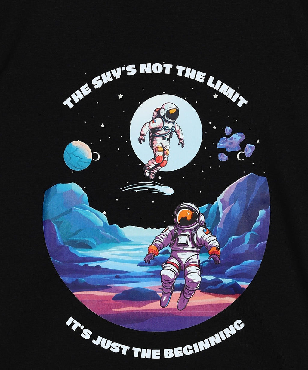 Baus Black Astronaut printed T-shirt