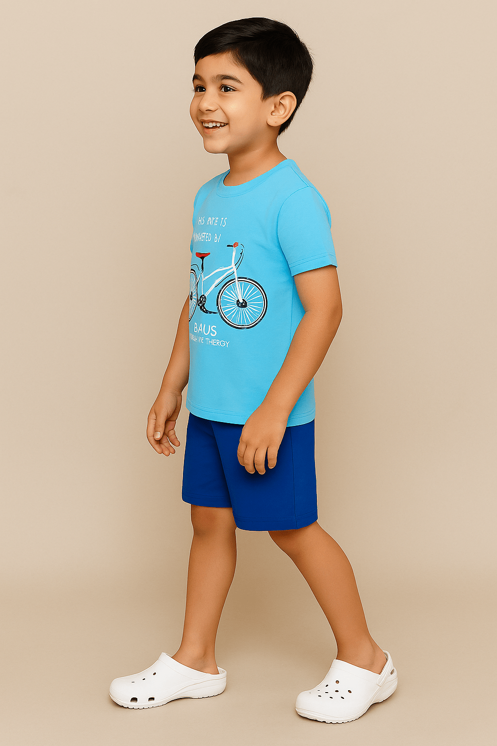 Baus Cycle Print Clothing Set