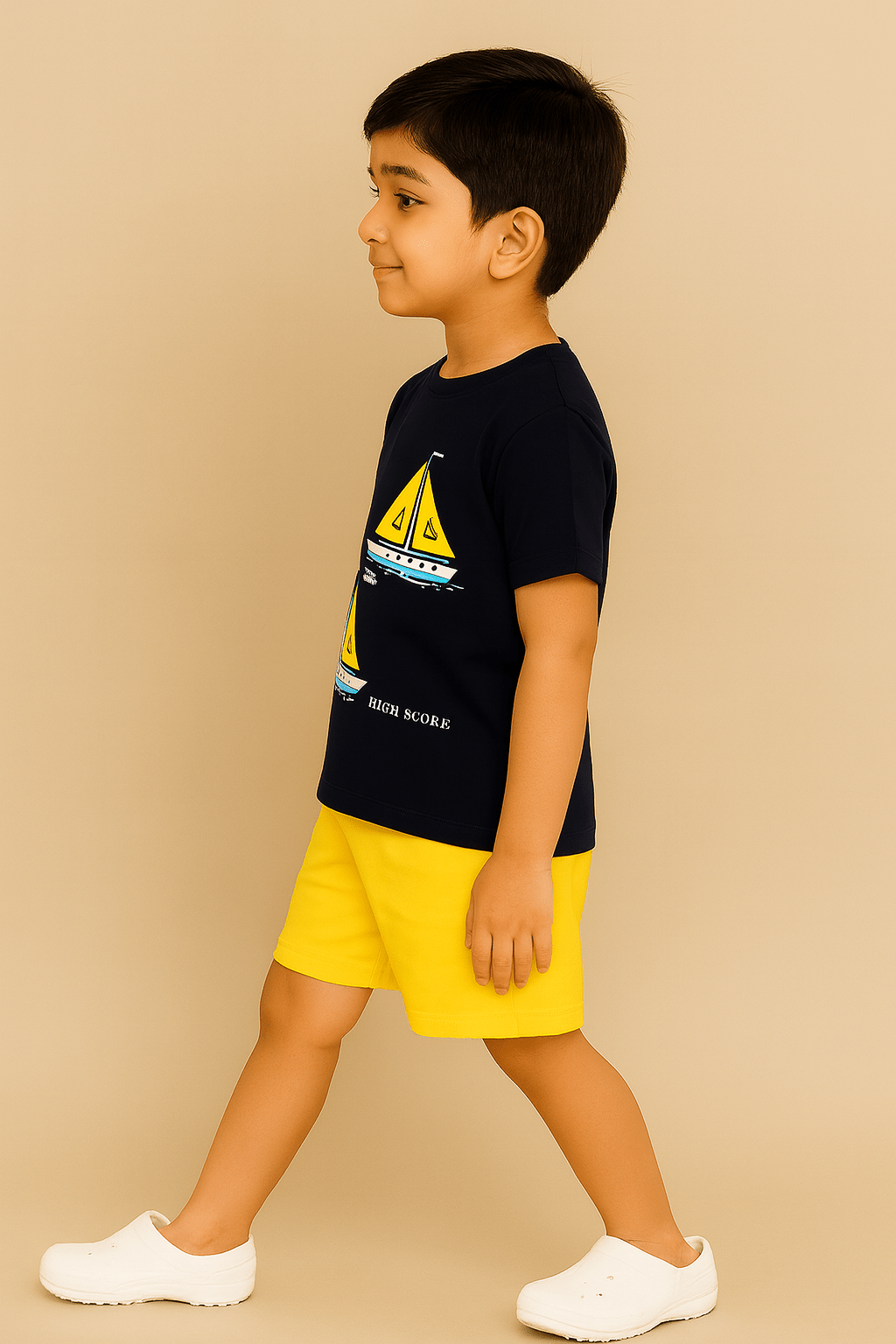 Baus Ship Print Clothing Set