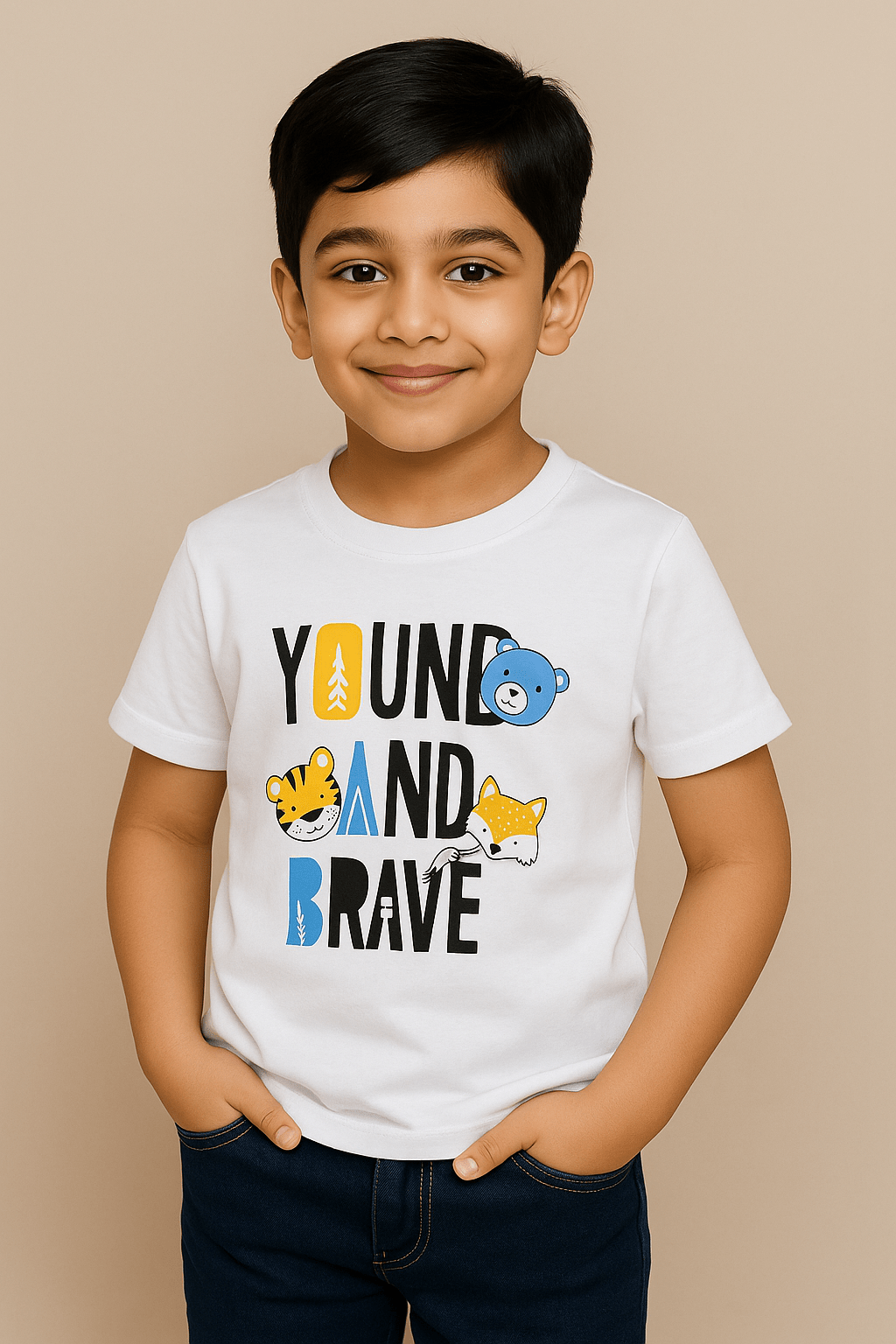 Baus Young and Brave Print T-shirt