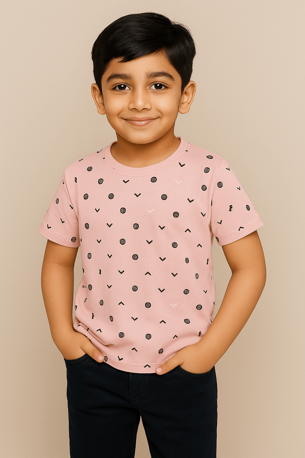 Baus Abstract Printed T-shirt