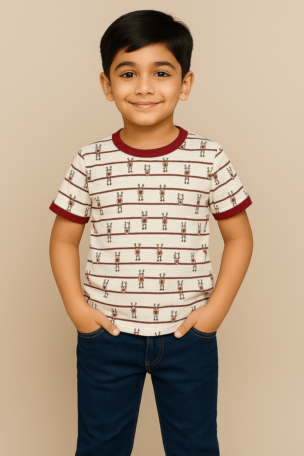 Baus Reindeer Printed T-shirt