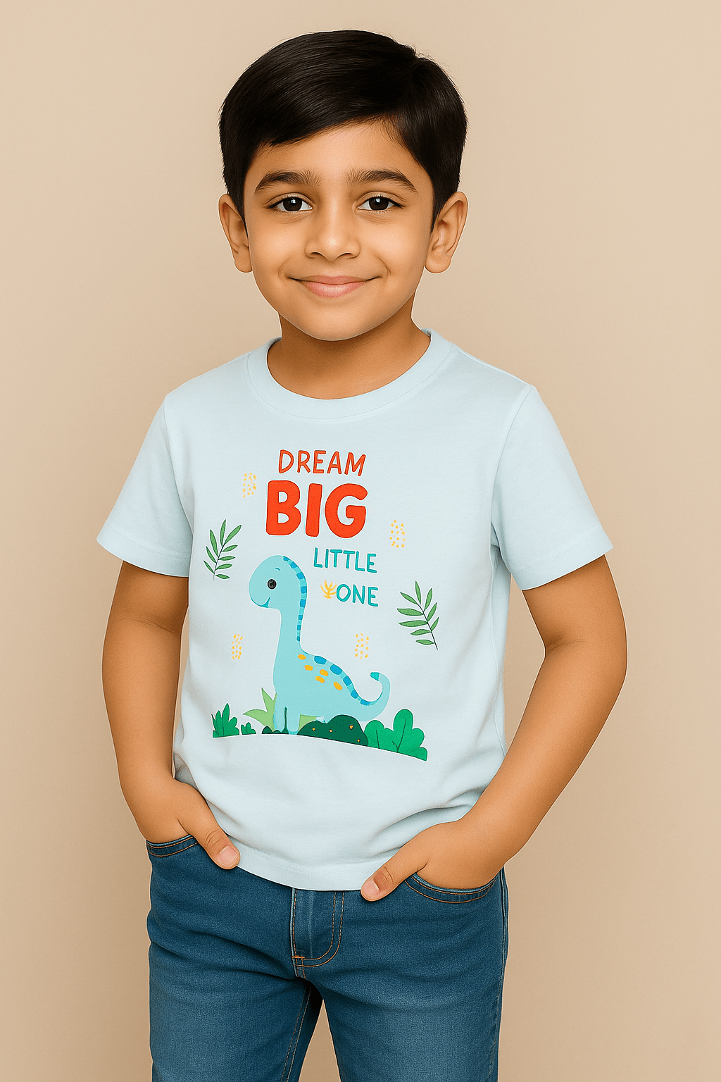 BAUS Dream Big Dino Printed T-shirt
