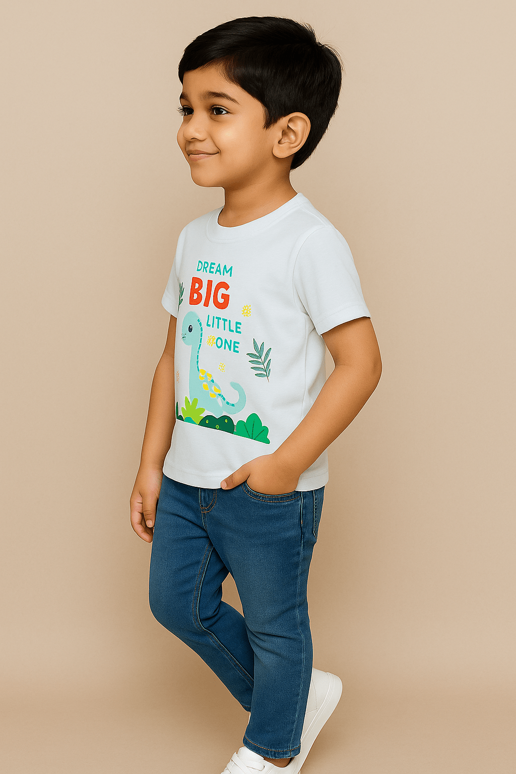 BAUS Dream Big Dino Printed T-shirt