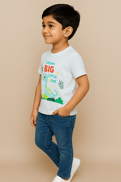 BAUS Dream Big Dino Printed T-shirt