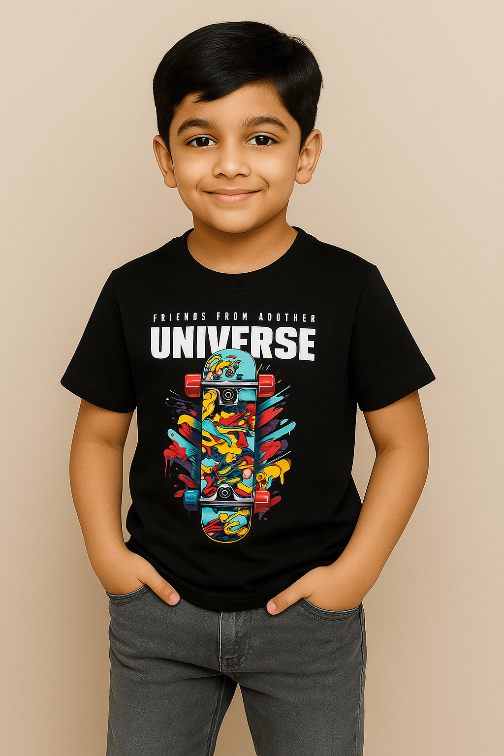 Baus Universal Skateboard Printed T-shirt