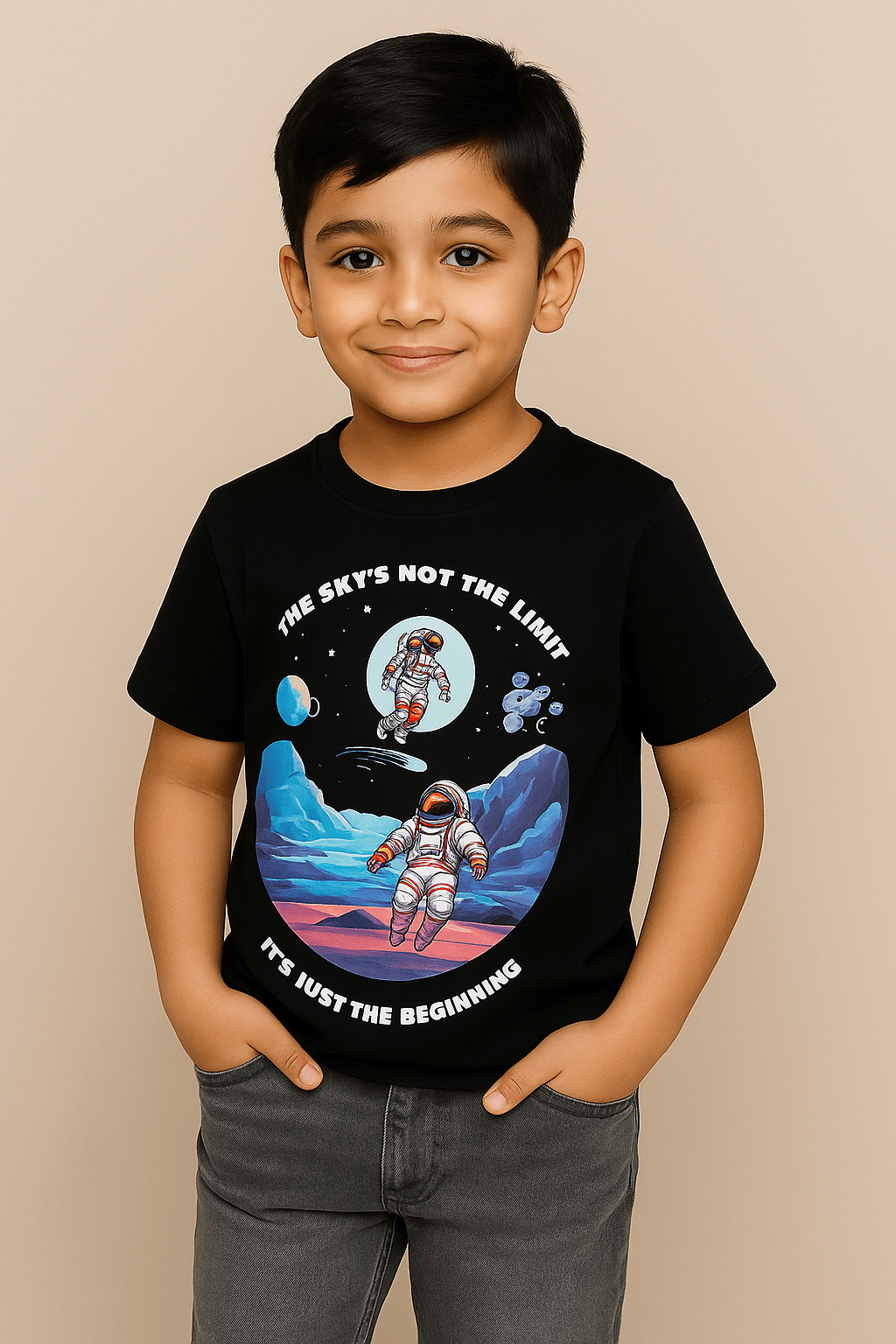 Baus Black Astronaut printed T-shirt