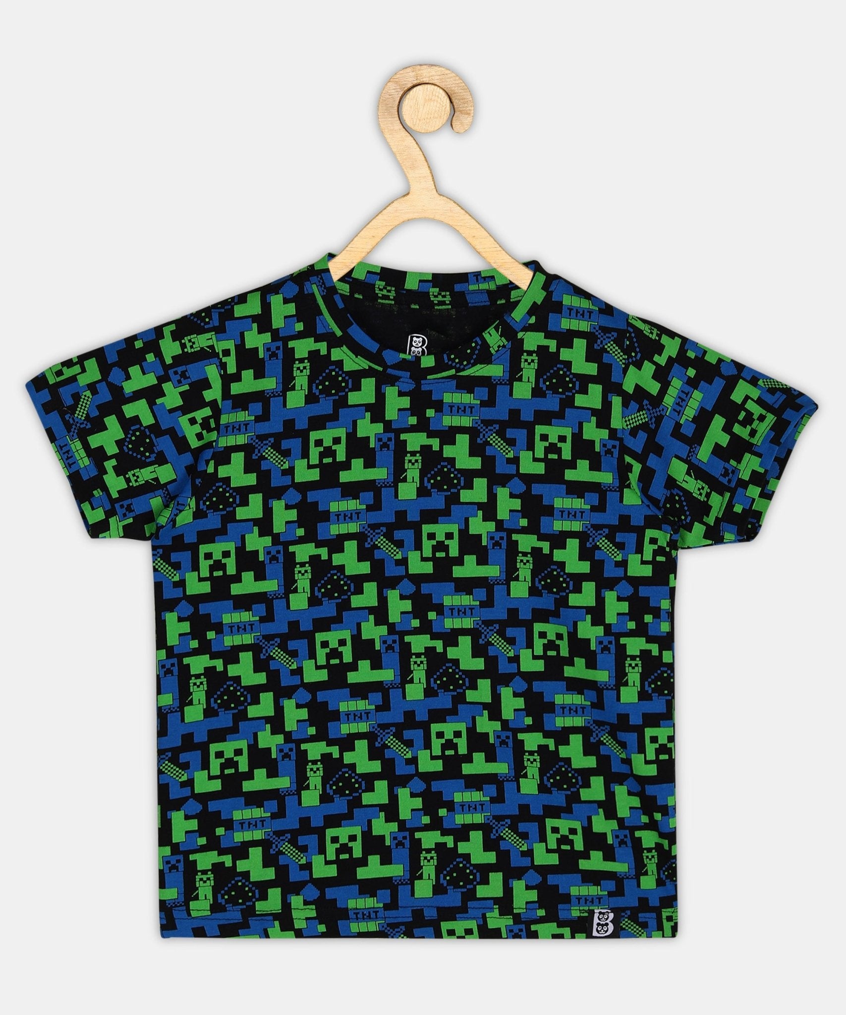Baus Abstract Green & Blue print T-shirt - BAUS Brands