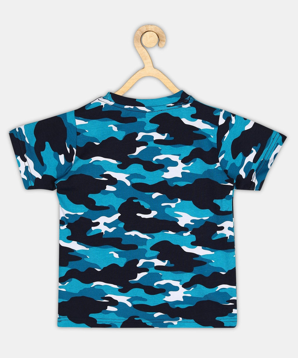 Baus Lycra Blue Camouflage T-shirt - BAUS Brands