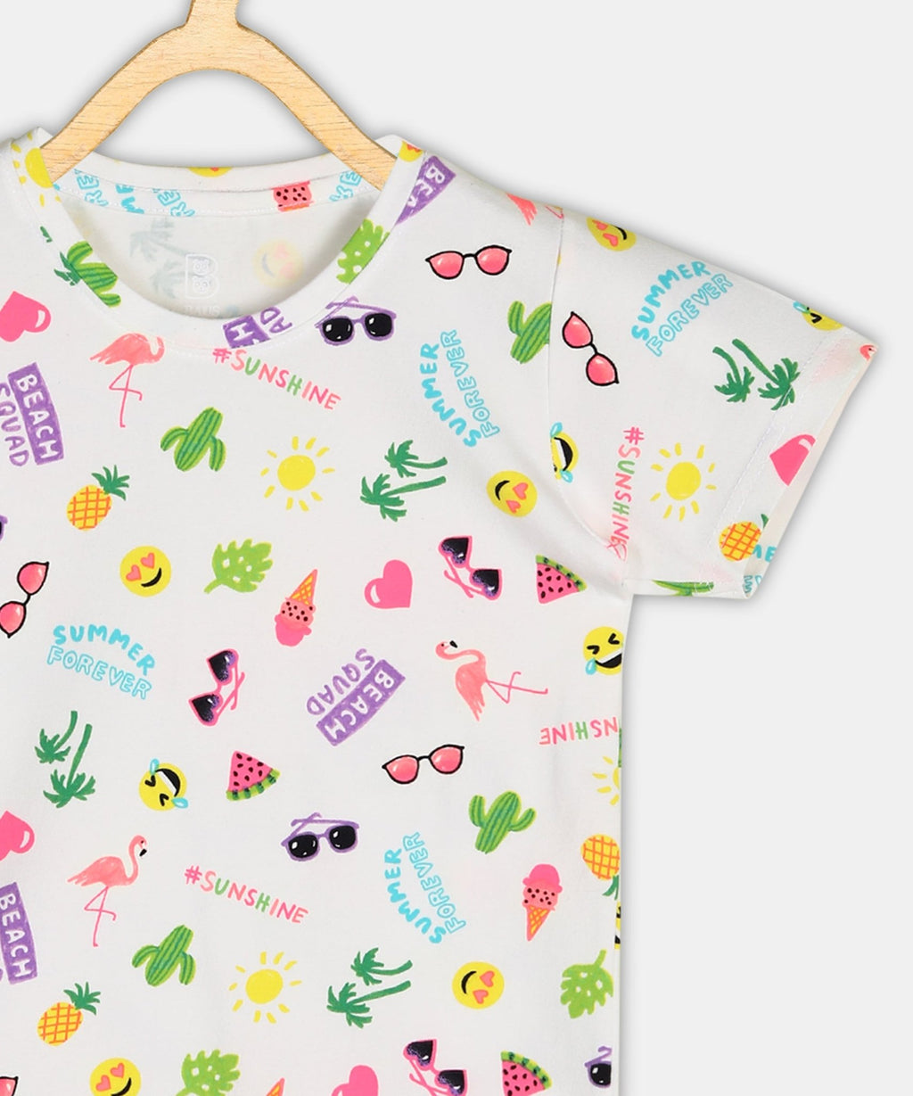 Baus Lycra Cotton Summer Vibes T-shirt - BAUS Brands