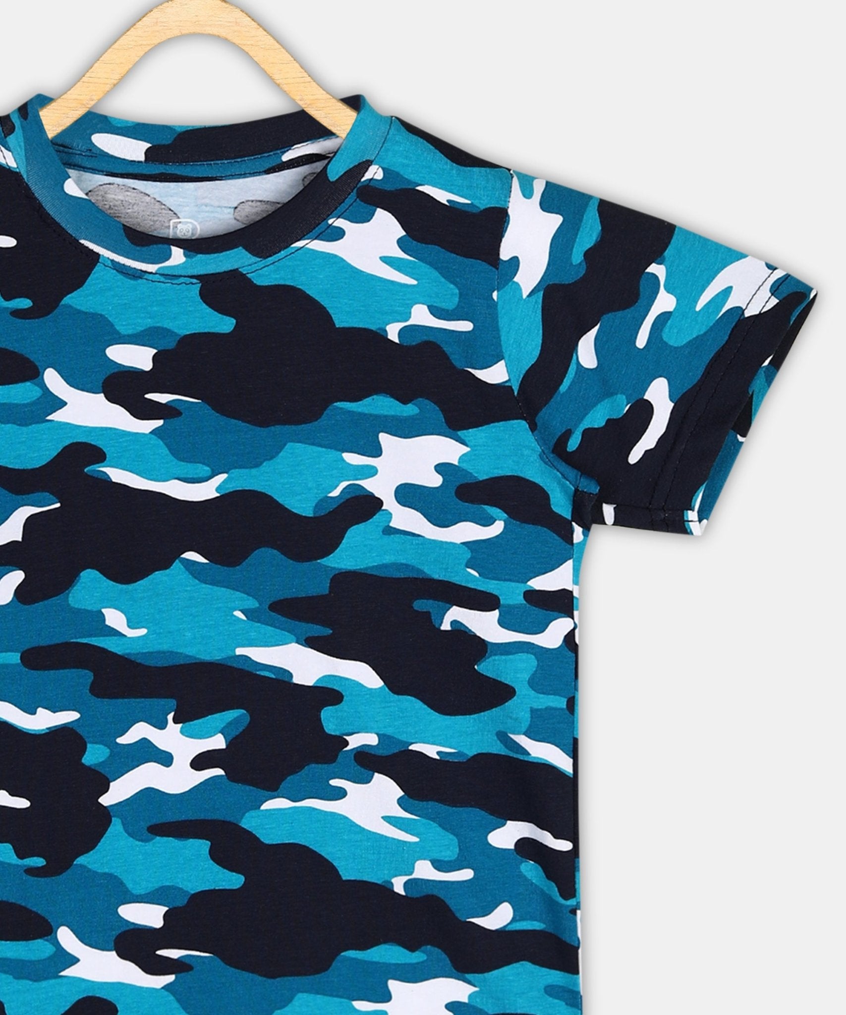 Baus Lycra Blue Camouflage T-shirt - BAUS Brands