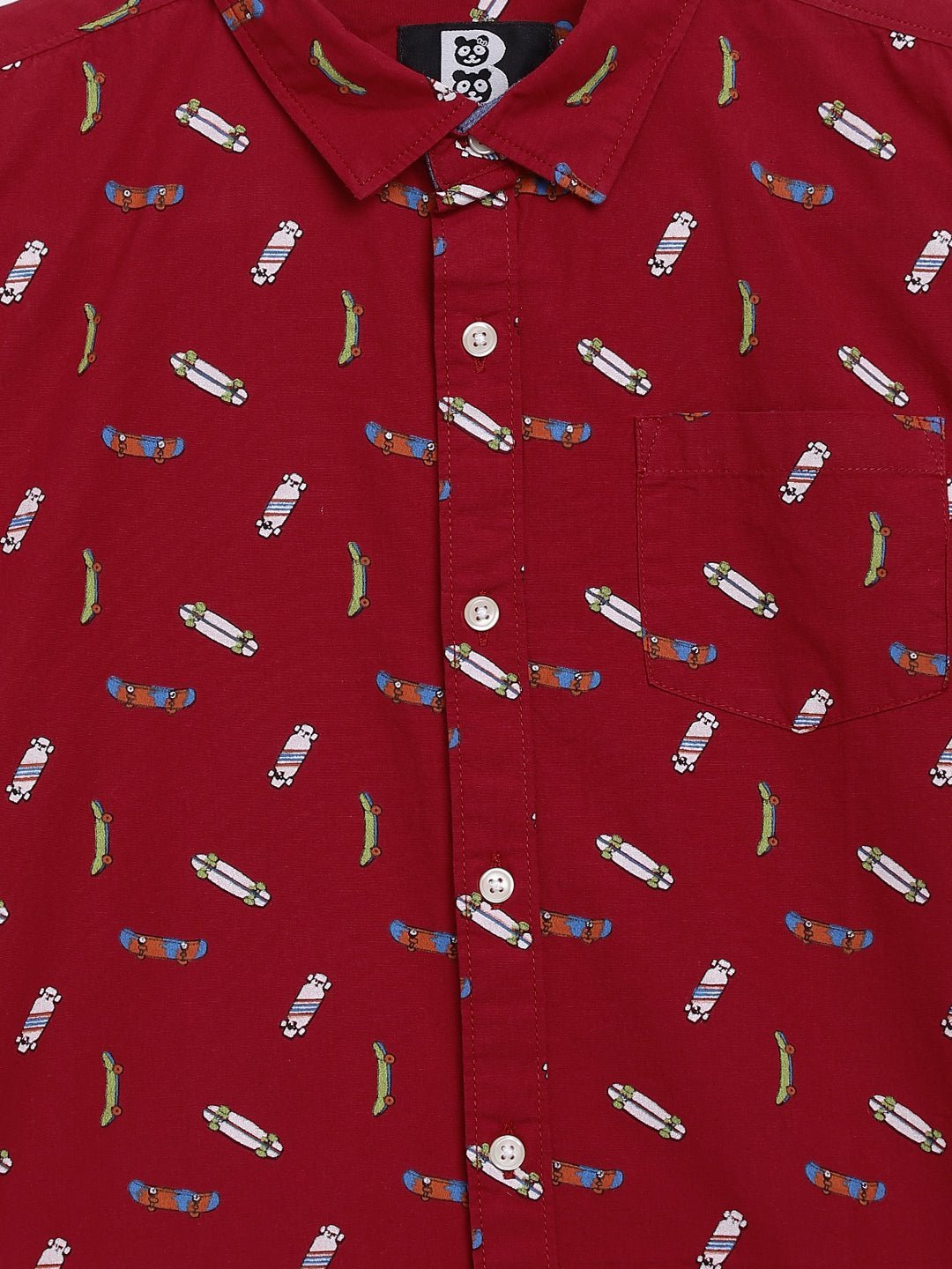 Baus Skate Board Printed Half Shirt - BAUS Brands