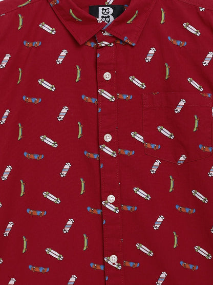 Baus Skate Board Printed Half Shirt - BAUS Brands