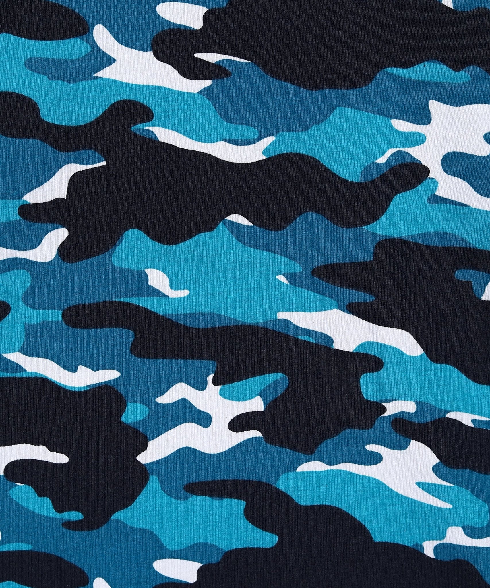 Baus Lycra Blue Camouflage T-shirt - BAUS Brands
