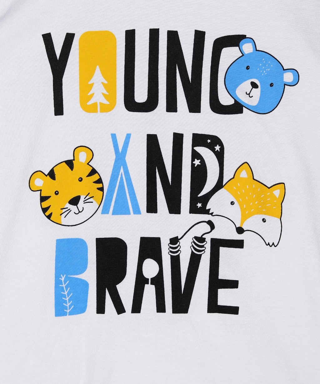 Baus Young and Brave Print T-shirt - BAUS Brands